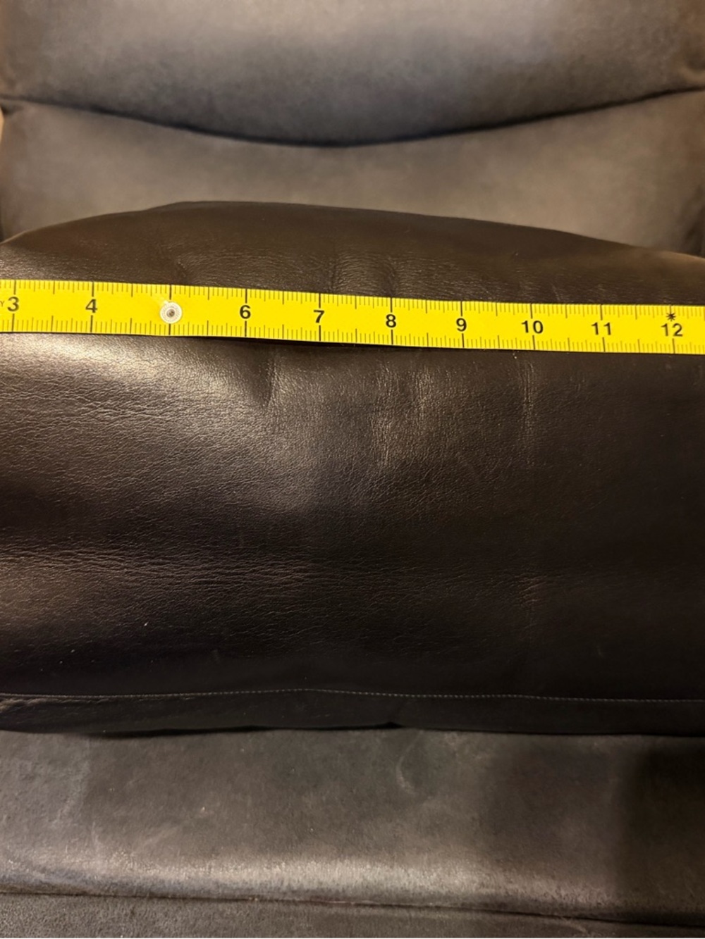 XL Vintage CHANEL Black Quilted Leather Tote with Gold Chain and CC Charm - Picture 9 of 17